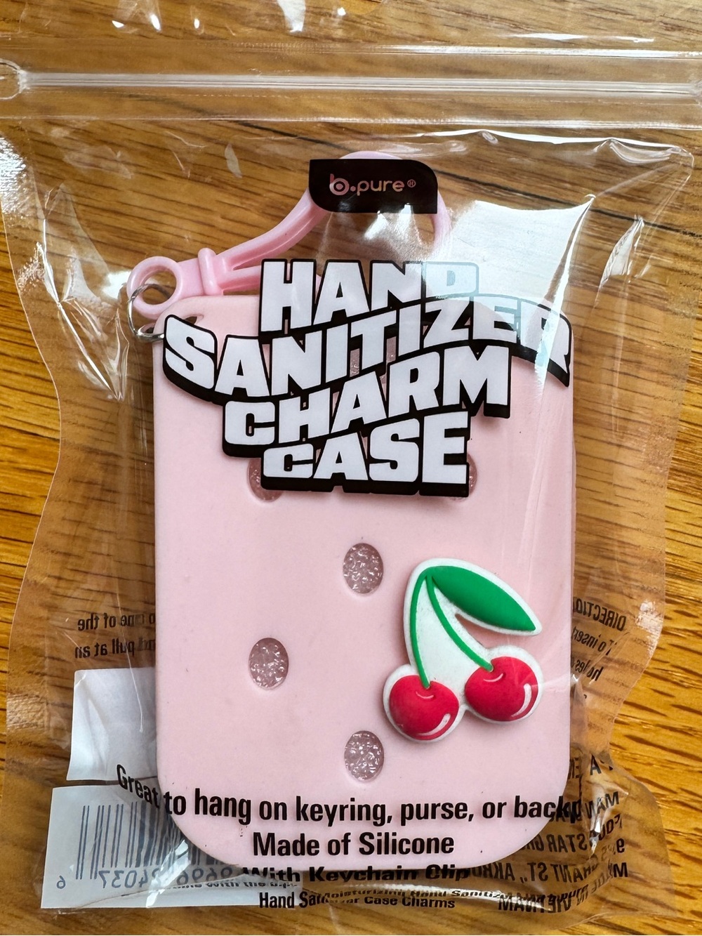 bpure Hand Sanitizer Charm Case Pink
